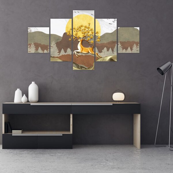 Obraz jelenia (125x70 cm)