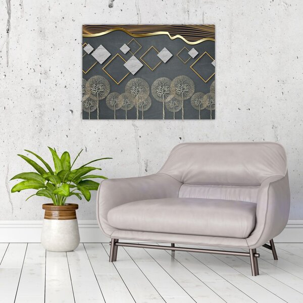 Obraz abstrakcji (70x50 cm)