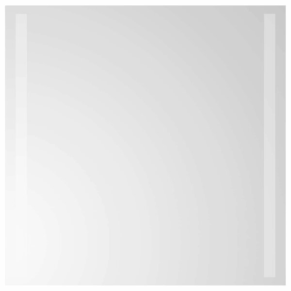 Lustro łazienkowe LED przezroczysty 50 x 50 cm szkło hartowane