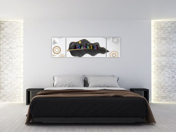 Obraz abstrakcji (170x50 cm)