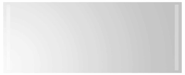 Lustro łazienkowe LED przezroczysty 100 x 40 cm szkło hartowane