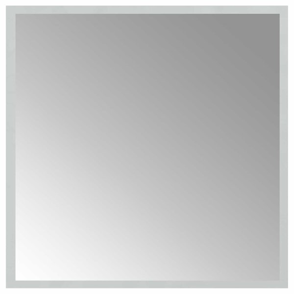 Lustro łazienkowe LED przezroczysty 50 x 50 cm szkło hartowane