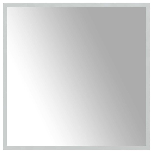 Lustro łazienkowe LED przezroczysty 60 x 60 cm szkło hartowane
