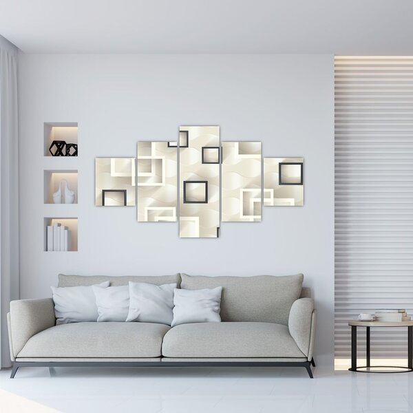 Geometryczny abstrakcyjny obraz (125x70 cm)