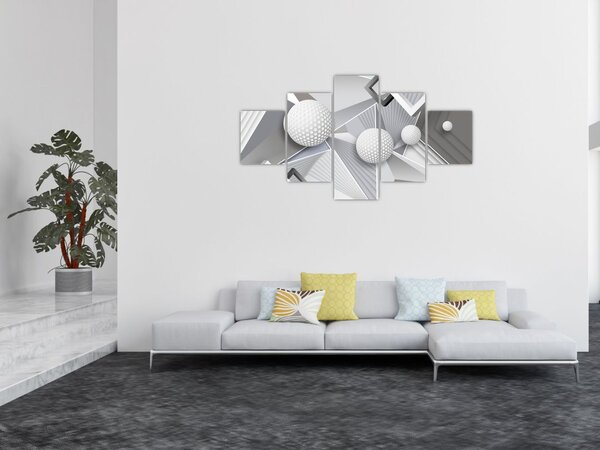Geometryczny abstrakcyjny obraz (125x70 cm)