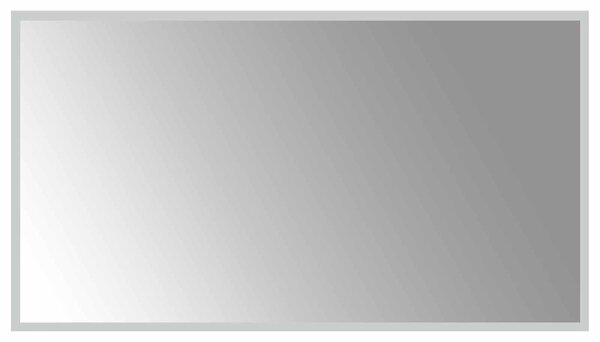 Lustro łazienkowe LED przezroczysty 90 x 50 cm szkło hartowane