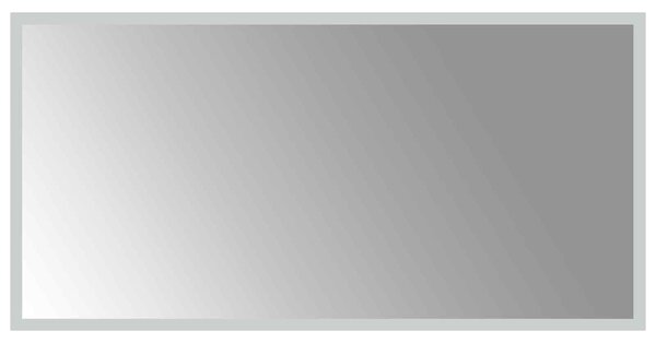 Lustro łazienkowe LED przezroczysty 80 x 40 cm szkło hartowane