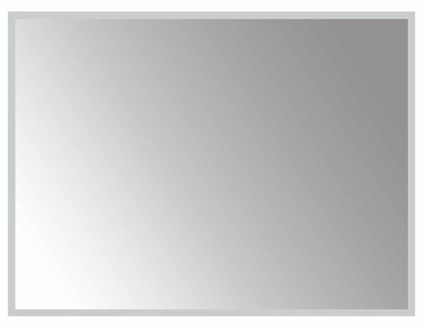 Lustro łazienkowe LED przezroczysty 80 x 60 cm szkło hartowane