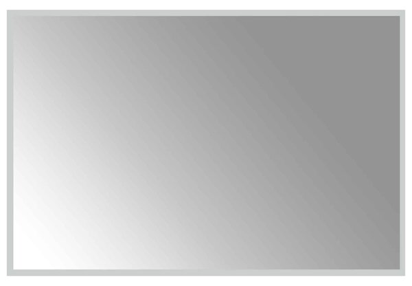 Lustro łazienkowe LED przezroczysty 90 x 60 cm szkło hartowane