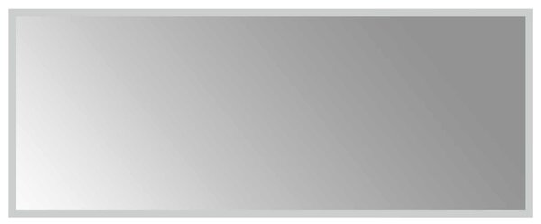 Lustro łazienkowe LED przezroczysty 100 x 40 cm szkło hartowane