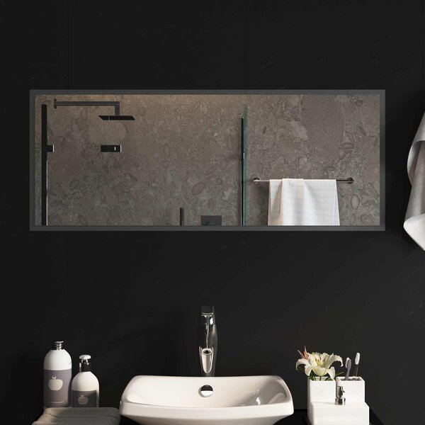 Lustro łazienkowe LED przezroczysty 100 x 40 cm szkło hartowane