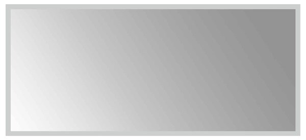 Lustro łazienkowe LED przezroczysty 90 x 40 cm szkło hartowane