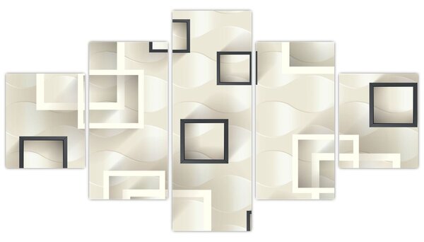 Geometryczny abstrakcyjny obraz (125x70 cm)