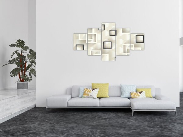 Geometryczny abstrakcyjny obraz (125x70 cm)