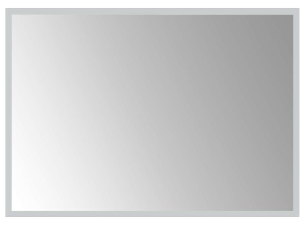 Lustro łazienkowe LED przezroczysty 70 x 50 cm szkło hartowane