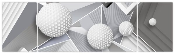 Geometryczny abstrakcyjny obraz (170x50 cm)