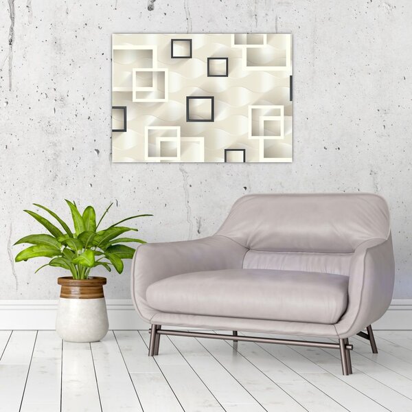 Geometryczny abstrakcyjny obraz (70x50 cm)