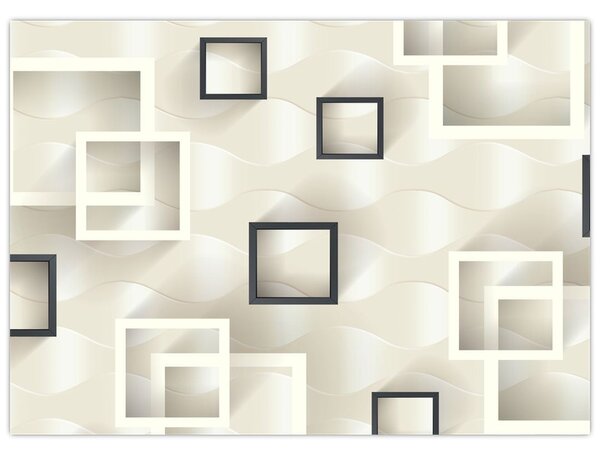 Geometryczny abstrakcyjny obraz (70x50 cm)