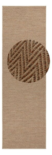 Jasnobrązowy chodnik odpowiedni na zewnątrz 80x250 cm Nature – Hanse Home