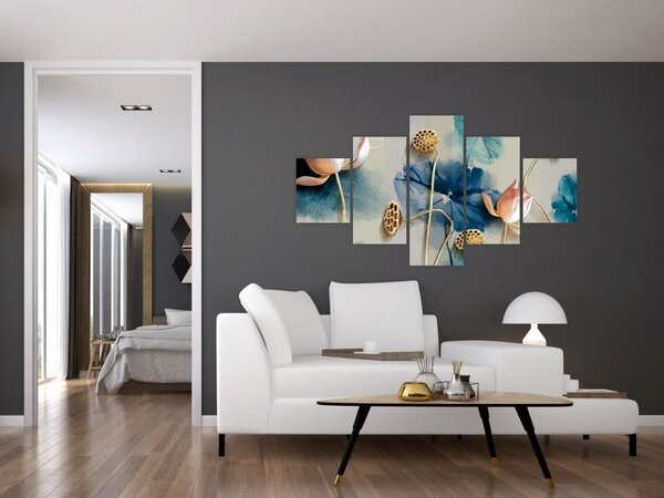 Obraz z kwiatami (125x70 cm)