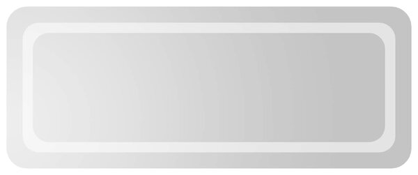 Lustro łazienkowe LED przezroczysty 100 x 40 cm szkło hartowane