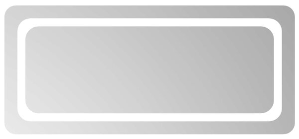 Lustro łazienkowe LED przezroczysty 90 x 40 cm szkło hartowane