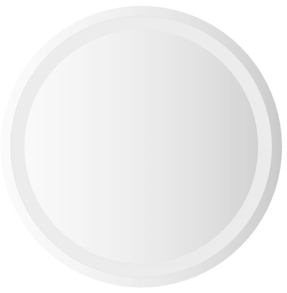 Lustro łazienkowe LED przezroczysty Ø 50 cm szkło hartowane