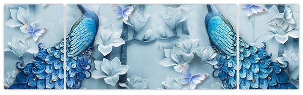 Obraz pawi (170x50 cm)