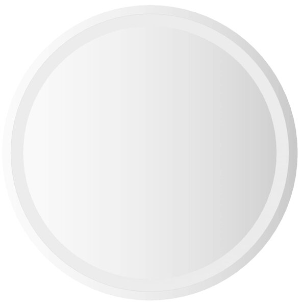 Lustro łazienkowe LED przezroczysty Ø 60 cm szkło hartowane