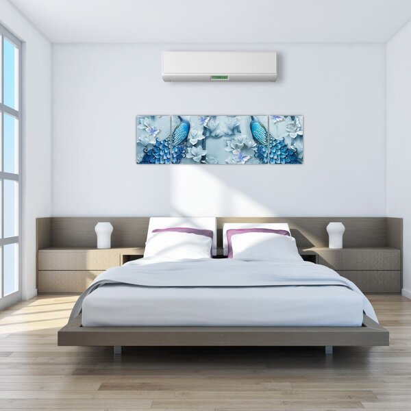 Obraz pawi (170x50 cm)
