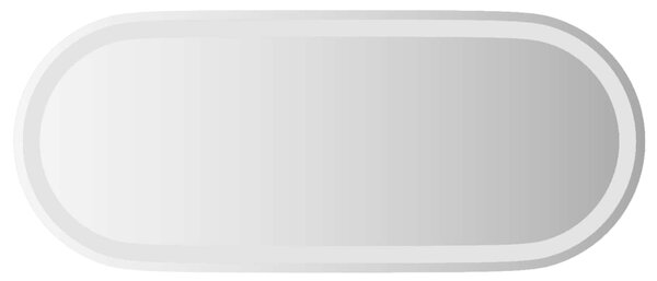 Lustro łazienkowe LED przezroczysty 90 x 40 cm szkło hartowane