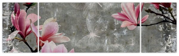 Obraz z kwiatami (170x50 cm)