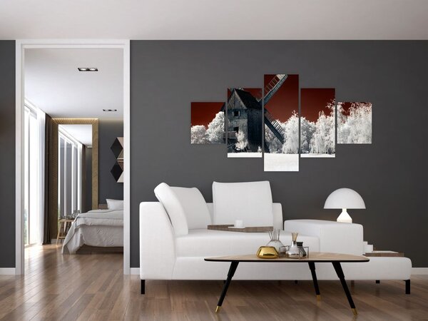 Obraz młyna (125x70 cm)