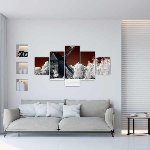 Obraz młyna (125x70 cm)