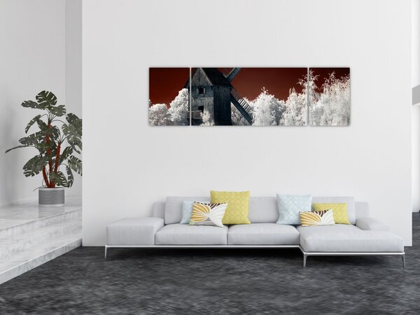 Obraz młyna (170x50 cm)
