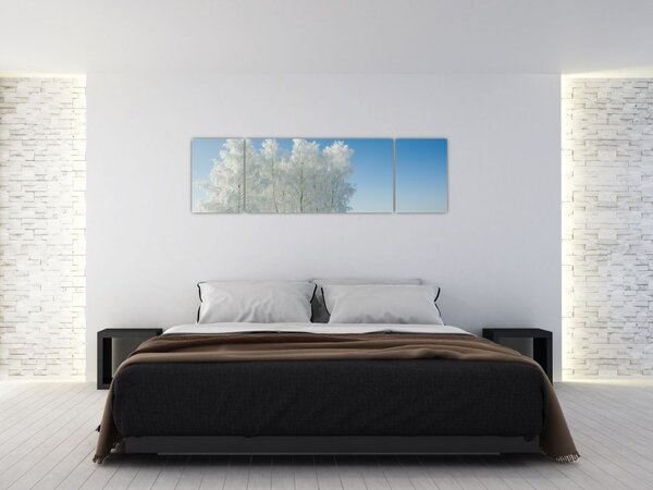 Obraz zaśnieżonego krajobrazu (170x50 cm)