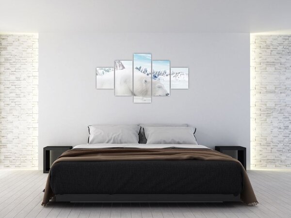Obraz - Niedźwiedź polarny (125x70 cm)