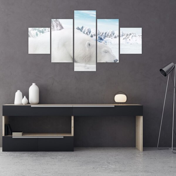Obraz - Niedźwiedź polarny (125x70 cm)
