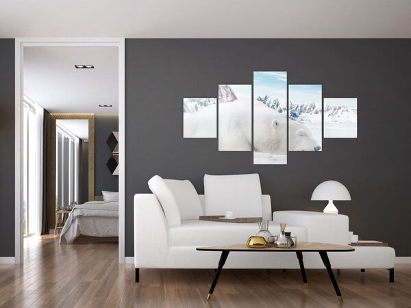 Obraz - Niedźwiedź polarny (125x70 cm)