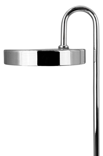 Dyberg Larsen Lampa stołowa MOOVELIGHT, możliwość ściemniania, chromowy / srebrny, salon / jadalnia, metal, design