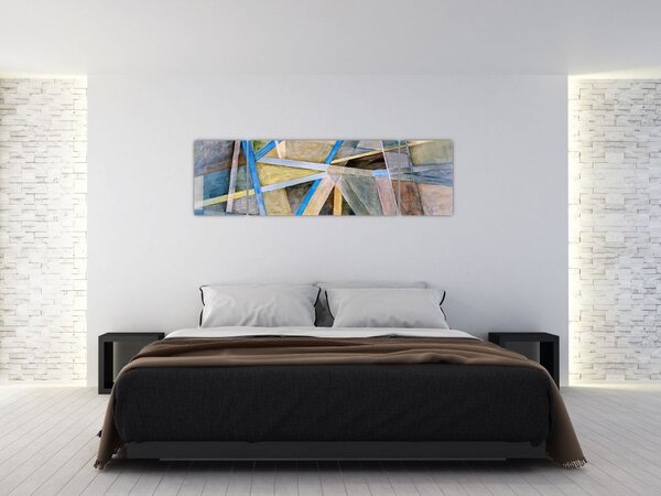 Obraz - Abstrakcja (170x50 cm)