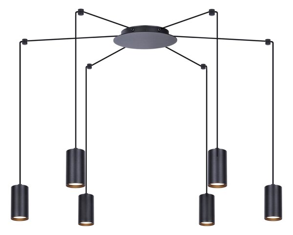 Lampa wisząca na sześć żarówek - pająk - K-4898 z serii PUERTO