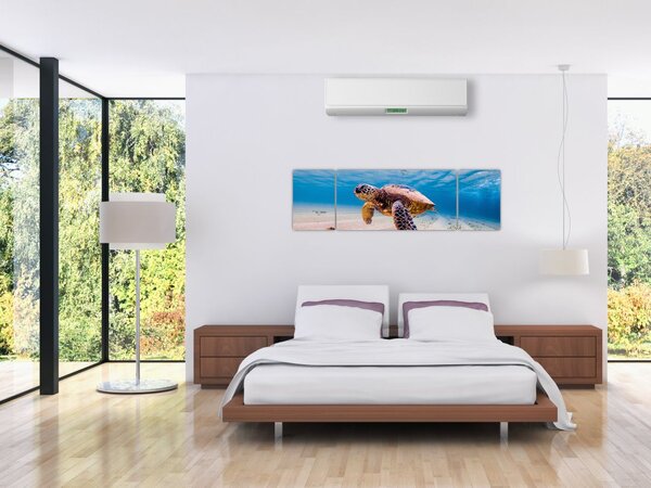 Obraz żółwia w oceanie (170x50 cm)