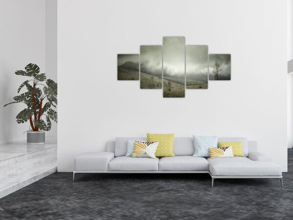 Obraz krajobrazu przed burzą (125x70 cm)