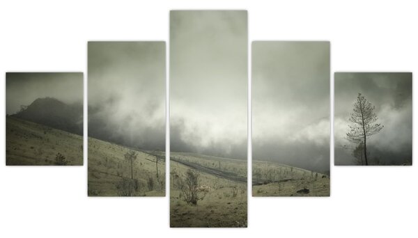 Obraz krajobrazu przed burzą (125x70 cm)