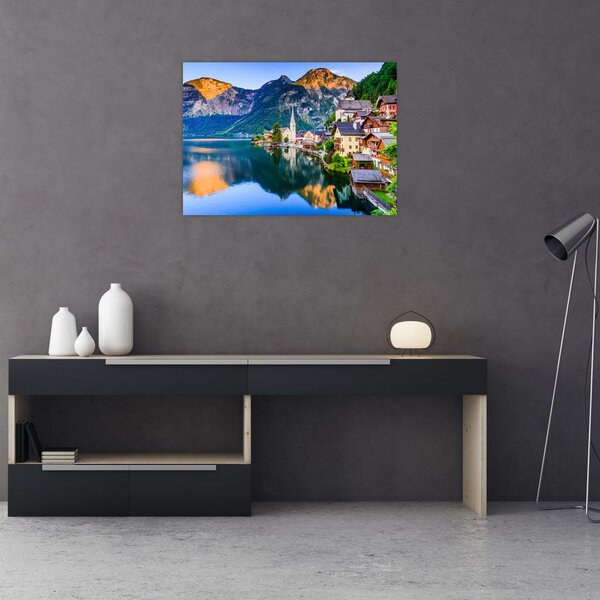 Obraz - Wieś alpejska (70x50 cm)
