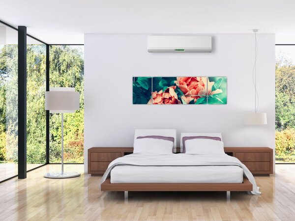 Obraz wiosennych kwiatów (170x50 cm)