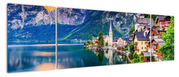 Obraz - Wieś alpejska (170x50 cm)