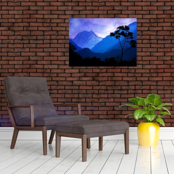 Obraz - Nocne niebo w Nepalu (70x50 cm)