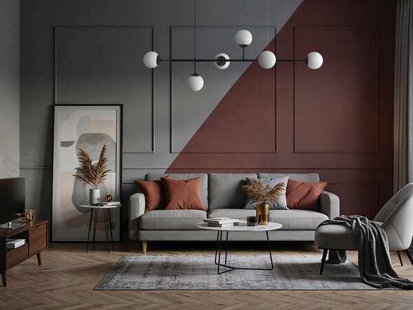 LAMPA WISZĄCA SUFITOWA NOWOCZESNA CZARNA BIAŁE KULE FINO 6 LED